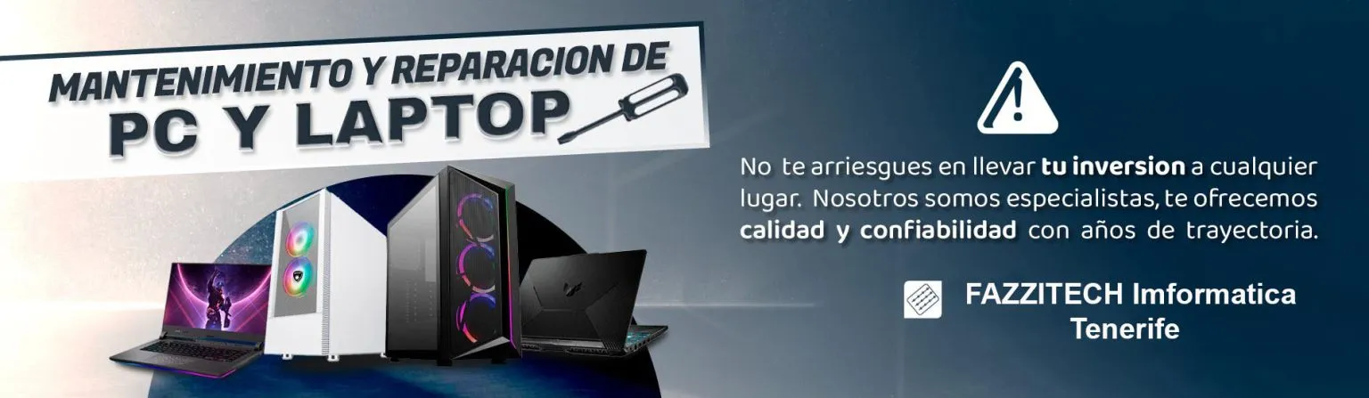 Servicio de reparación de PC y portátiles en Tenerife